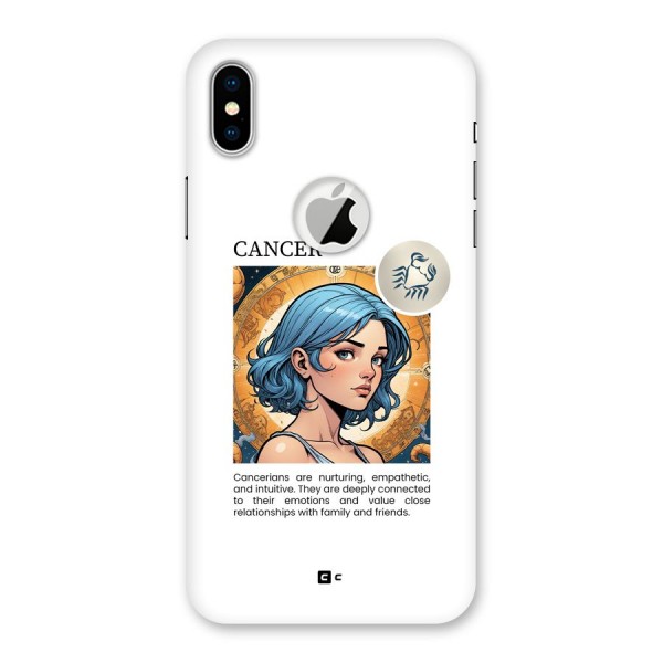 Connected Cancer Back Case for iPhone XS Logo Cut