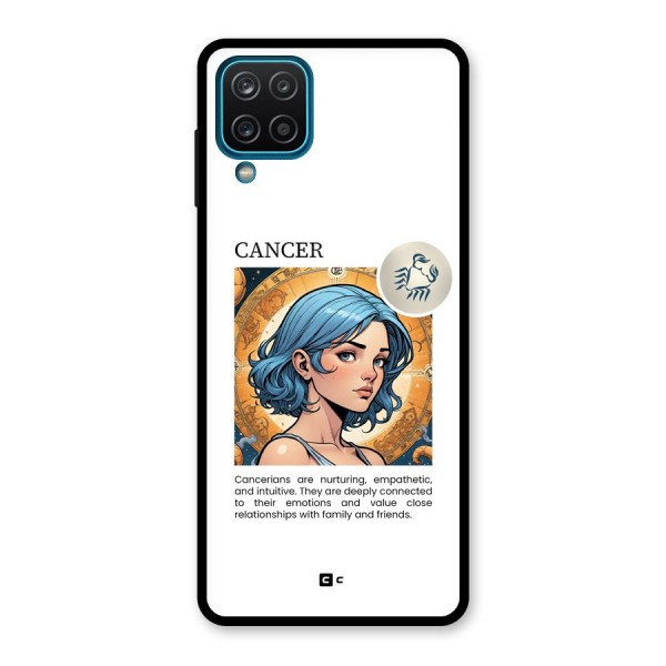 Connected Cancer Glass Back Case for Galaxy A12