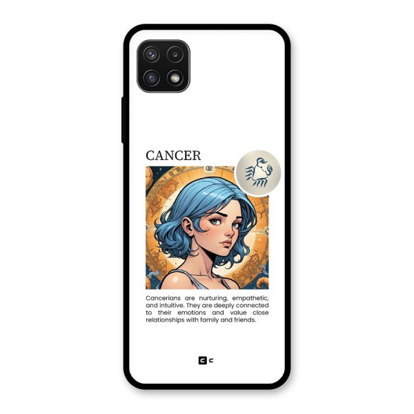 Connected Cancer Glass Back Case for Galaxy A22 5G