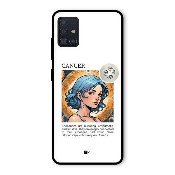 Connected Cancer Glass Back Case for Galaxy A51