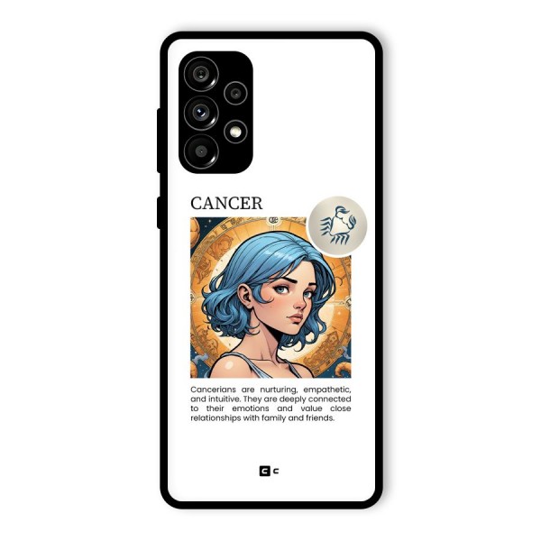 Connected Cancer Glass Back Case for Galaxy A73 5G