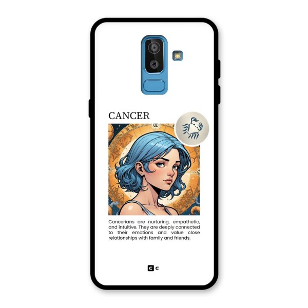 Connected Cancer Glass Back Case for Galaxy J8