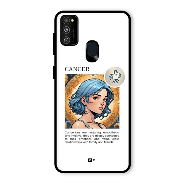 Connected Cancer Glass Back Case for Galaxy M30s