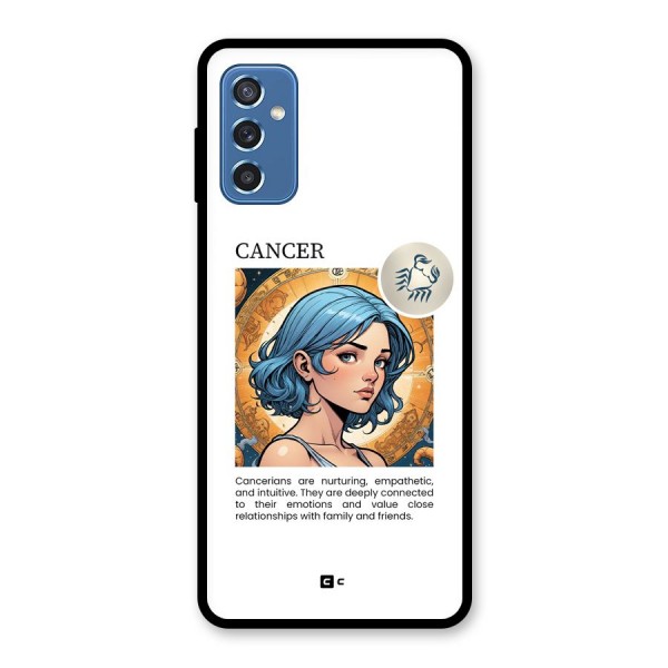 Connected Cancer Glass Back Case for Galaxy M52 5G