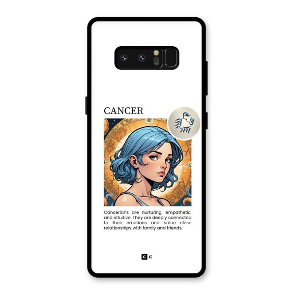 Connected Cancer Glass Back Case for Galaxy Note 8