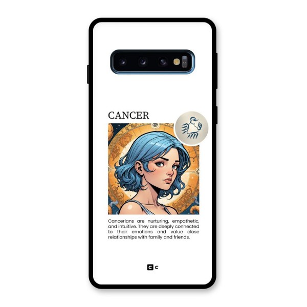 Connected Cancer Glass Back Case for Galaxy S10