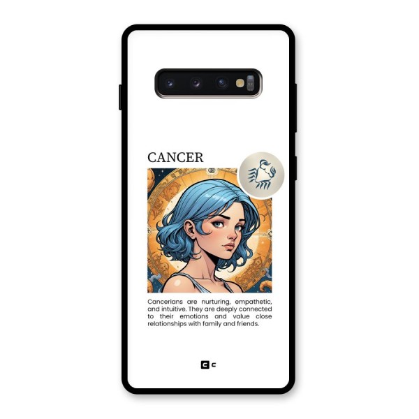 Connected Cancer Glass Back Case for Galaxy S10 Plus