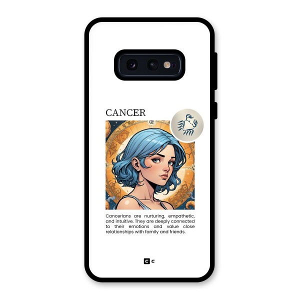 Connected Cancer Glass Back Case for Galaxy S10e