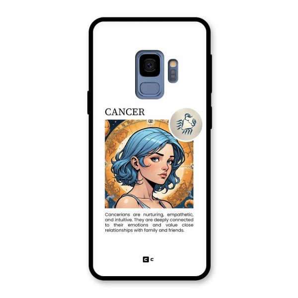 Connected Cancer Glass Back Case for Galaxy S9