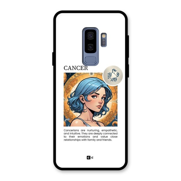 Connected Cancer Glass Back Case for Galaxy S9 Plus