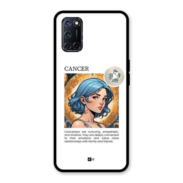 Connected Cancer Glass Back Case for Oppo A52