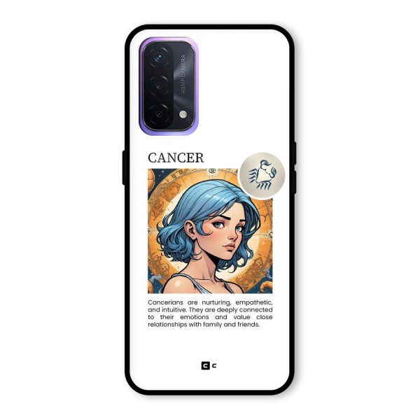 Connected Cancer Glass Back Case for Oppo A74 5G