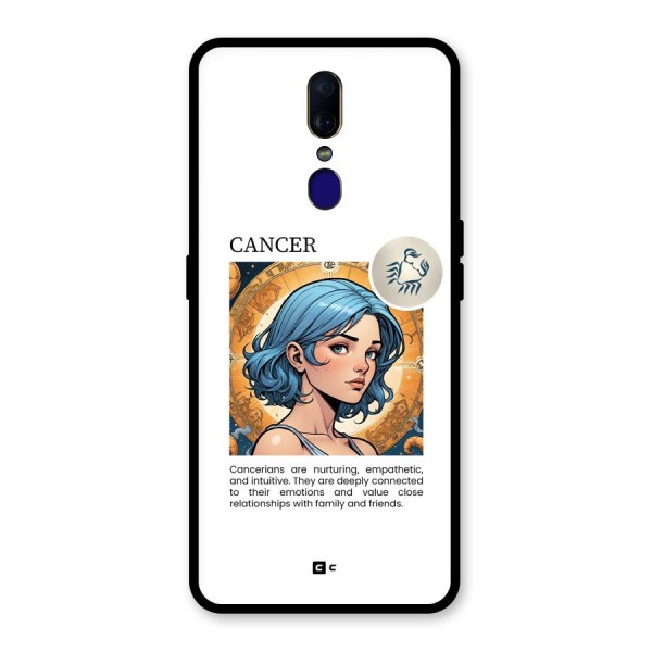 Connected Cancer Glass Back Case for Oppo F11