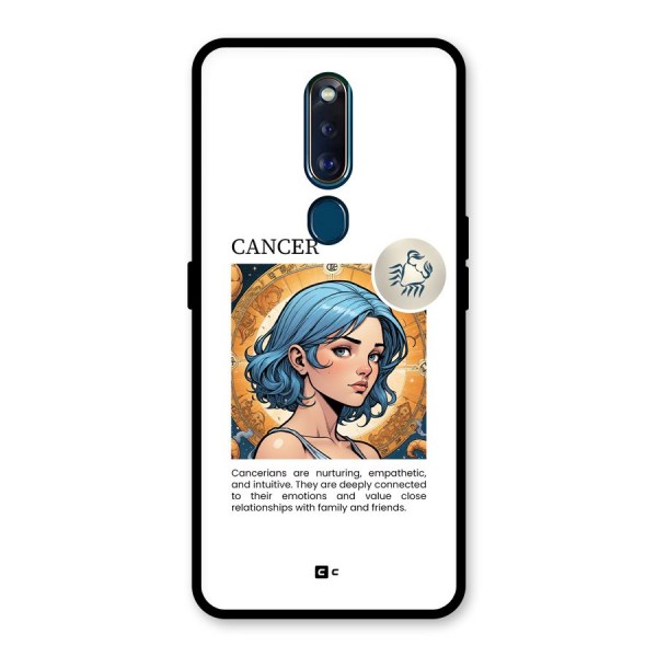 Connected Cancer Glass Back Case for Oppo F11 Pro