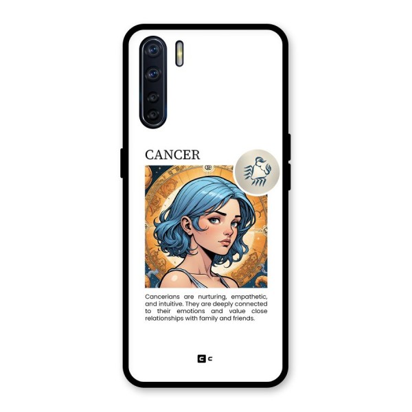 Connected Cancer Glass Back Case for Oppo F15