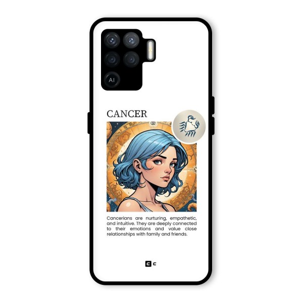 Connected Cancer Glass Back Case for Oppo F19 Pro