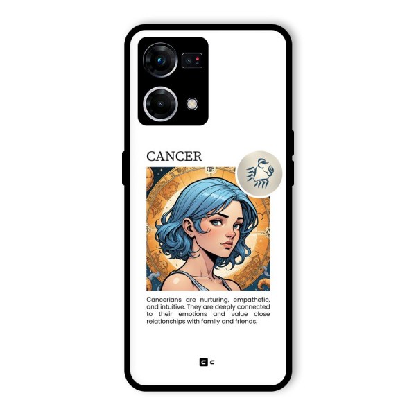 Connected Cancer Glass Back Case for Oppo F21 Pro 4G