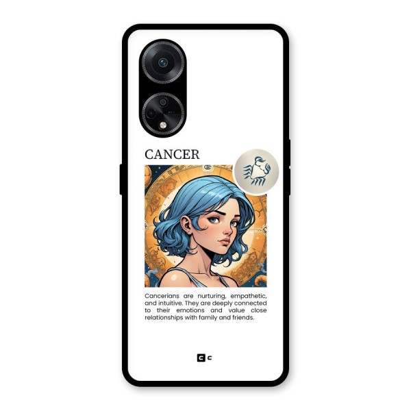 Connected Cancer Glass Back Case for Oppo F23