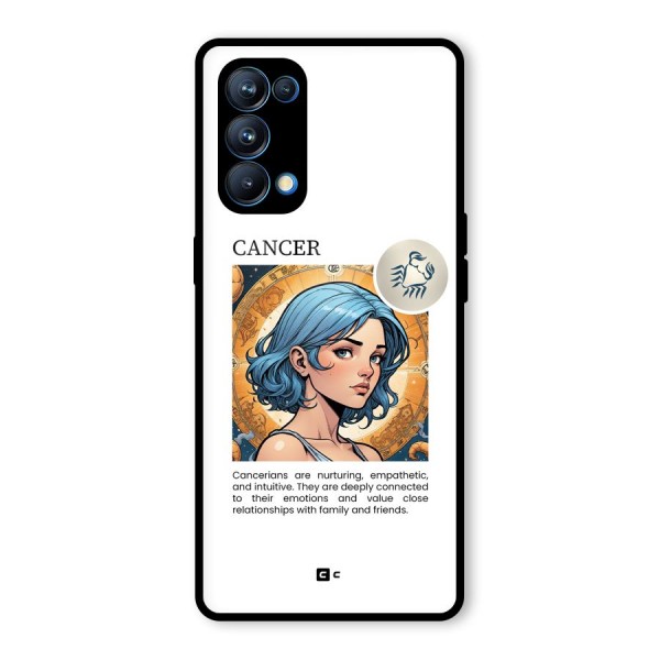 Connected Cancer Glass Back Case for Oppo Reno5 Pro 5G