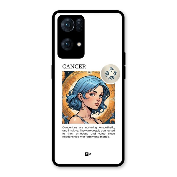 Connected Cancer Glass Back Case for Oppo Reno7 Pro 5G