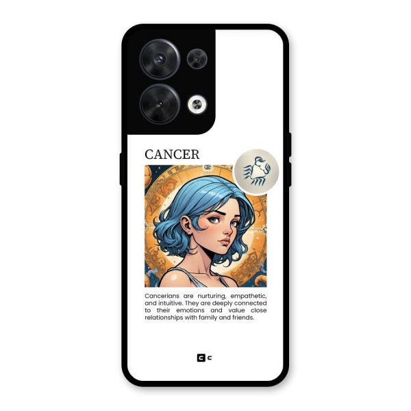 Connected Cancer Glass Back Case for Oppo Reno8 5G