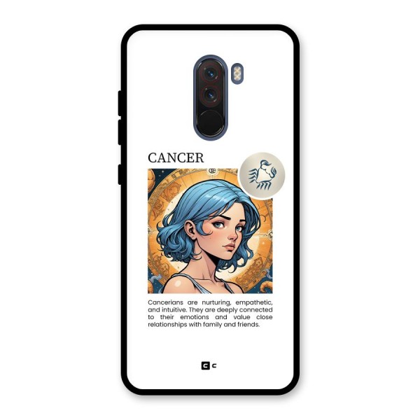 Connected Cancer Glass Back Case for Poco F1