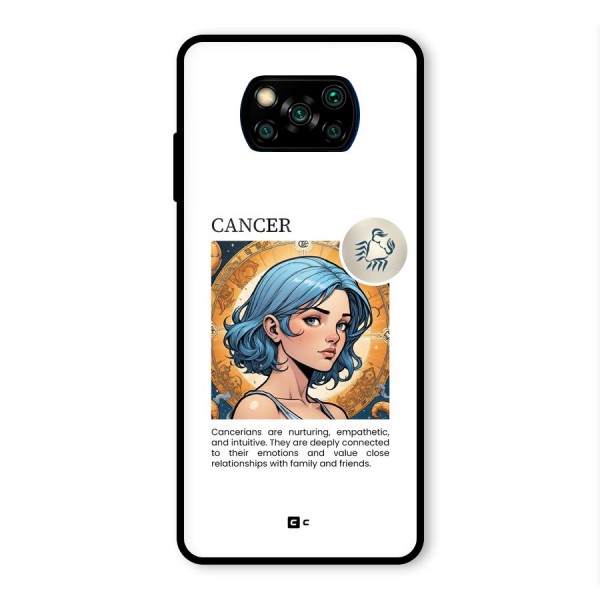 Connected Cancer Glass Back Case for Poco X3 Pro