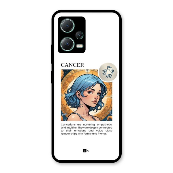 Connected Cancer Glass Back Case for Poco X5