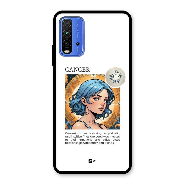 Connected Cancer Glass Back Case for Redmi 9 Power