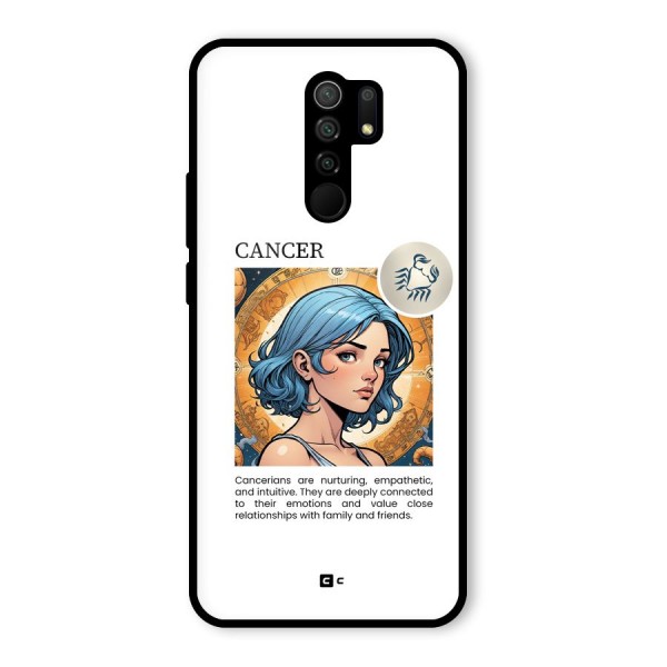 Connected Cancer Glass Back Case for Redmi 9 Prime