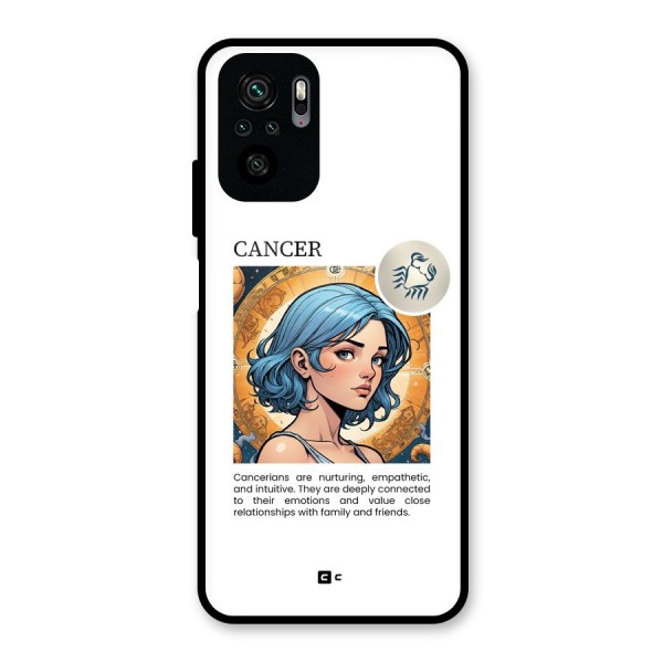 Connected Cancer Glass Back Case for Redmi Note 10