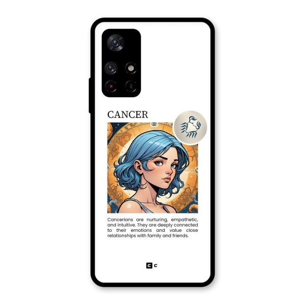 Connected Cancer Glass Back Case for Redmi Note 11T 5G