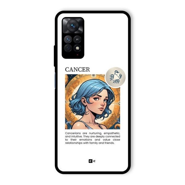 Connected Cancer Glass Back Case for Redmi Note 11 Pro