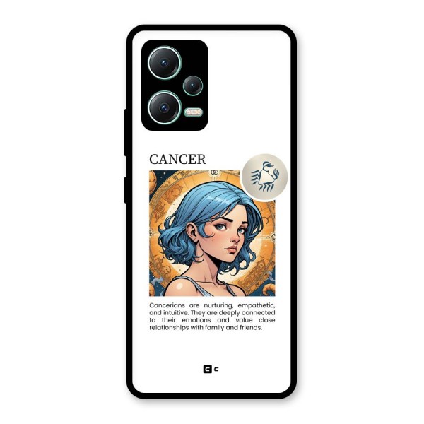 Connected Cancer Glass Back Case for Redmi Note 12 5G