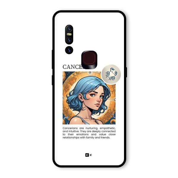 Connected Cancer Glass Back Case for Vivo V15