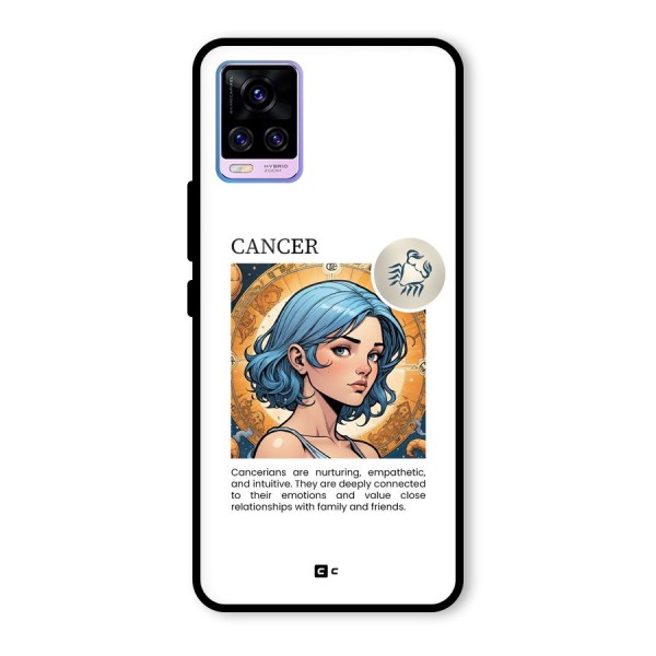 Connected Cancer Glass Back Case for Vivo V20 Pro