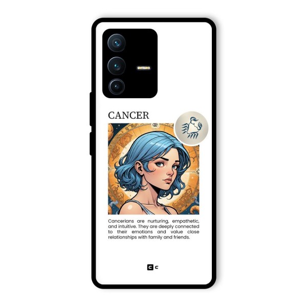 Connected Cancer Glass Back Case for Vivo V23 Pro