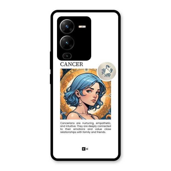 Connected Cancer Glass Back Case for Vivo V25 Pro