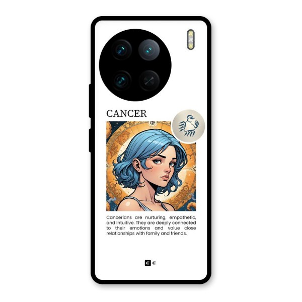 Connected Cancer Glass Back Case for Vivo X90 Pro