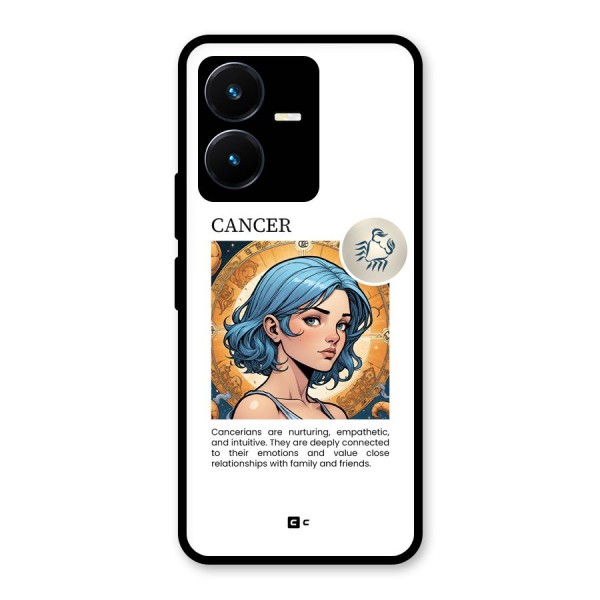 Connected Cancer Glass Back Case for Vivo Y22