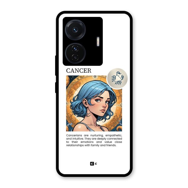 Connected Cancer Glass Back Case for Vivo iQOO Z6 Pro