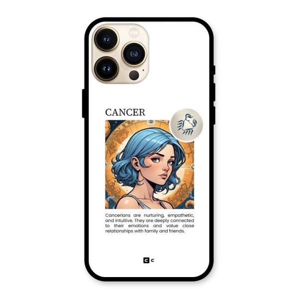 Connected Cancer Glass Back Case for iPhone 13 Pro Max