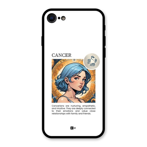 Connected Cancer Glass Back Case for iPhone 8