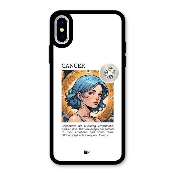 Connected Cancer Glass Back Case for iPhone X