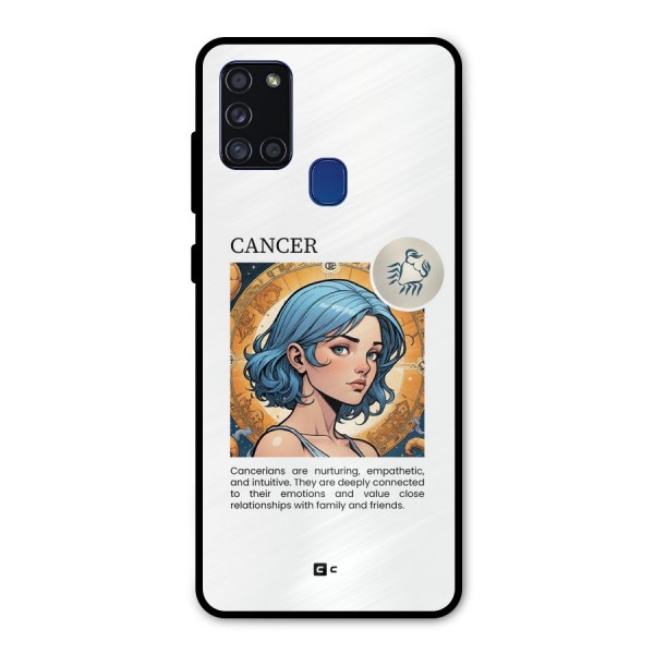 Connected Cancer Metal Back Case for Galaxy A21s