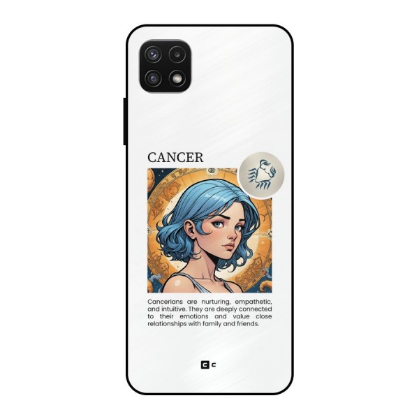 Connected Cancer Metal Back Case for Galaxy A22 5G