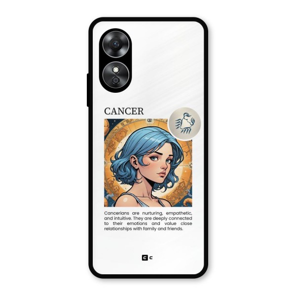 Connected Cancer Metal Back Case for Oppo A17