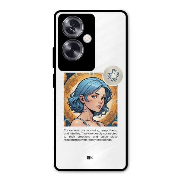 Connected Cancer Metal Back Case for Oppo A79 5G