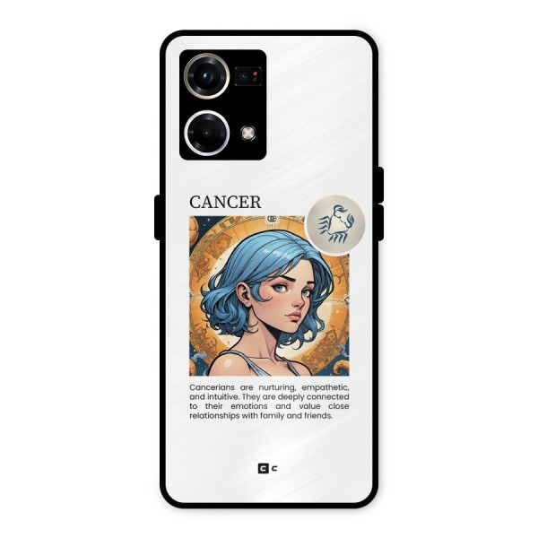 Connected Cancer Metal Back Case for Oppo F21s Pro 4G