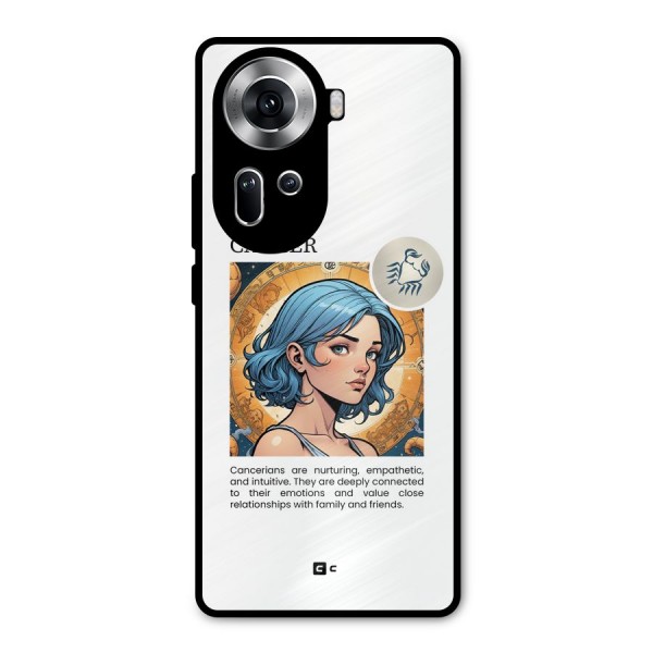 Connected Cancer Metal Back Case for Oppo Reno11 5G